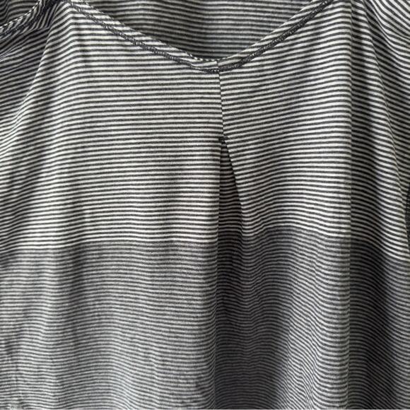 Lululemon Breezy Tank Divided Stripe Heathered Light Grey Heathered Dark Slate - Picture 8 of 14